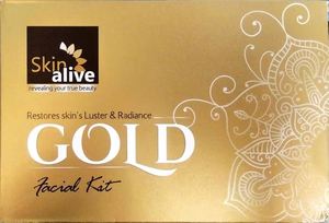 Beauty: Skin Alive Gold Facial Kit for Women & Men – Smooth & Silky Skin, Instant Glow, Deep Cleansing, Brightening & Polishing, All Skin Types, Salon-Like Facial at Home