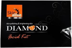 Beauty: Skin Alive Diamond Facial Kit for Skin Polishing & Brightening – Professional Facial Treatment at Home – Glowing & Radiant Skin – Suitable for All Skin Types