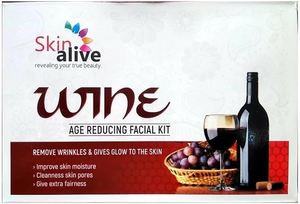Skin Alive Wine Facial Kit – Age Reduce Formula for Extra Fair & Youthful Skin&hellip;
