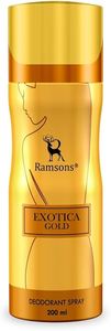 Beauty: Ramsons Exotica Gold Deodorant-200ml Deo for Women |Deodorant Body Spray |Bodyspray |Skin Friendly |Long Lasting Fragrance