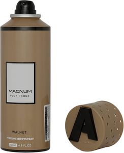 Beauty: Armaf Magnum Pour Homme, Walnut For Men, 200ML Perfumed Body Spray, For Him, Brown