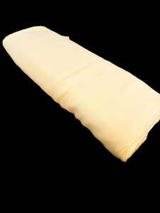 Butter color Pure and soft Crepe Silk Fabric (per meter)