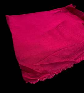 Pure chiffon based soft plain & thread work border dupatta