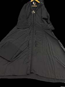 Womens: Beautiful and very Soft georgette based handwork Abaya (Chest 48-50 inches and length approximately 56 inches)with Hijaab (scarf)