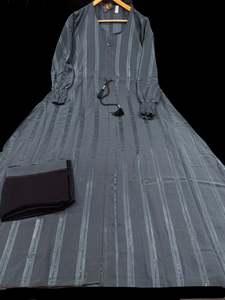 Womens: Beautiful and very Soft georgette based handwork Abaya (Chest 48-50 inches and length approximately 56 inches)with Hijaab (scarf)