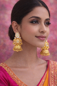 (Video clip attached)Trending Kashmiri Earrings /High-quality alloy base with pe&hellip;