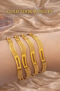 Jewellery: Beautiful Gold look Kade /Bangles (Not original Gold)(slight variance in color and shades are possible ) 4 kade set (price per set of 4 bangles)