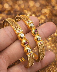 Beautiful Gold look Kade /Bangles (Not original Gold)(slight variance in color a&hellip;