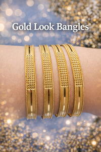 Jewellery: Beautiful Gold look Kade /Bangles (Not original Gold)(slight variance in color and shades are possible ) 4 kade set (price per set of 4 bangles)