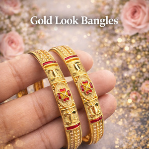 Beautiful Gold look Kade /Bangles (Not original Gold)(slight variance in color a&hellip;