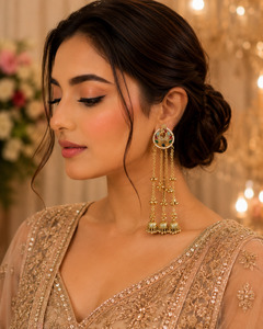 Elegant Kashmiri long jhumka earrings intricate ghungroo detailing for a timeles&hellip;