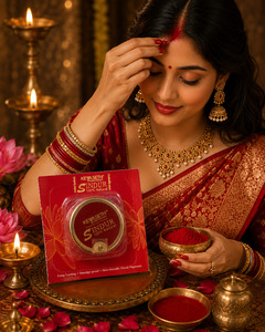 KEYA SETH AROMATHERAPY 100% Natural Sindoor Dust, 3gm Sindoor (Red)