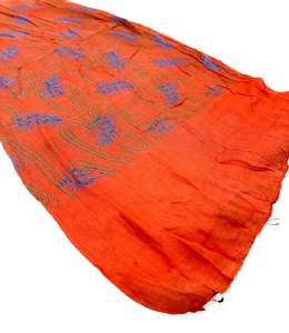 Print work Cotton based plain dupatta scarf style