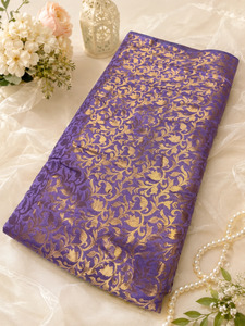 Fabrics: Lavender Brocade silk Fabric (price per meter) perfect for stitching blouses /skirts /suits (aprox 112cm width )slight variation in color may occur