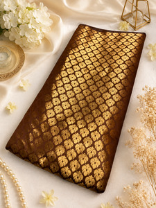 Brown Brocade silk Fabric (price per meter) perfect for stitching blouses /skirt&hellip;