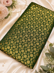 Green brocade silk Fabric (price per meter) perfect for stitching blouses /skirt&hellip;