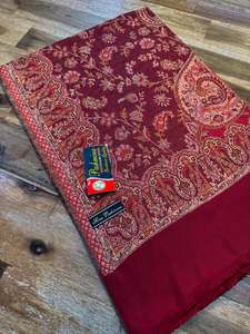Women's Plain Pure woollen Kashmiri Shawl