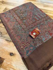 Woolen Shawls Scarfs: Women's Plain Pure woollen Kashmiri Shawl
