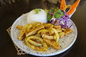 Lemongrass curry tofu