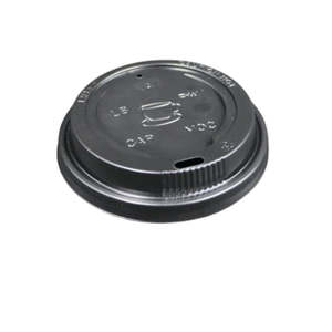 Clearance / PP Black Lids 90mm