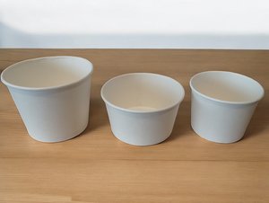 White single wall 110mm rim 520ml Paper Bowl 25pcs x 20QTY 500