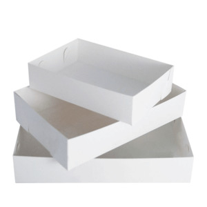 Fish & chip Trays - White Carton Board
