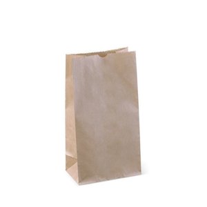 SOS Block Bottom Takeaway Bags Light Duty Brown
