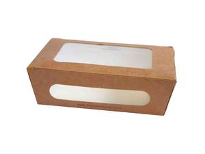 Window Takeaway Boxes - Brown