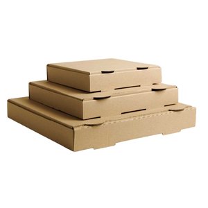 Pizza Box -Natural Brown Corrugated Board