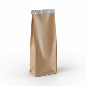 Retail Tin Tie Bags - No Window Brown