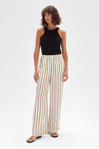 Pants And Shorts: Italian Jacquard Stripe Pant