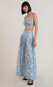 Skirts: Floral Skies Maxi Skirt