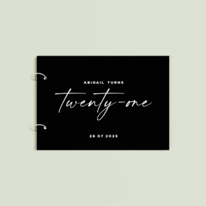 Douceur | Birthday | Engraved Guest Book (A5)