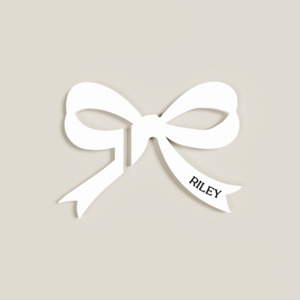 Drink Tags: Riley | Bow Acrylic Drink Tag (Medium)