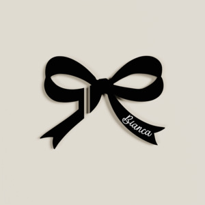 Drink Tags: Bianca | Bow Acrylic Drink Tag (Medium)