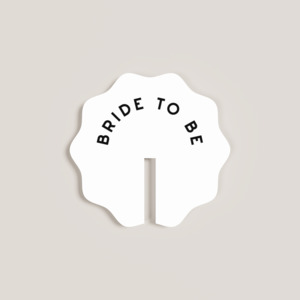 Drink Tags: Azalea | Wavy Acrylic Drink Tag | Bride To Be (Large)