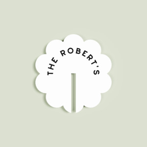 Drink Tags: Dahlia | Scallop Acrylic Drink Tag (Large)