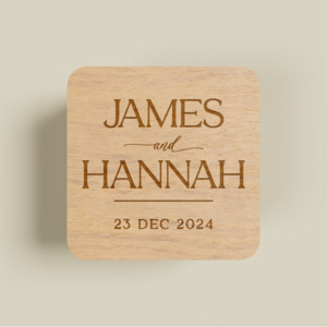 Ring Box: Diamond | Engraved Ring Box