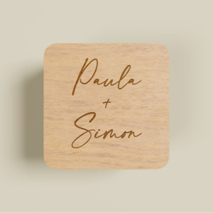 Pearl | Engraved Ring Box