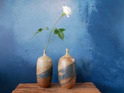 Natural Speckle: Deep Blue Natural Speckle Vase