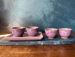 Natural Speckle: Kinyo teacup and tray