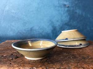 Plates: Ochre Blue Bowl