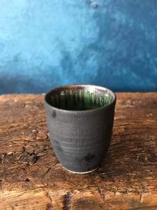 Light Charcoal/Rustic, Textured Speckles, Handmade Cup