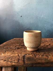 Drinkware: SALE - Milky Teacup, Textured, Handmade