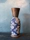 Large Rustic Pattern Vase Deep Blue, Handmade