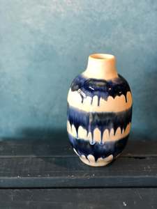 Vase: Indigo Drip Vase