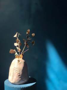 Modern Form Pottery, Vase, flower pot, tiny hose pottery, handcrafted art