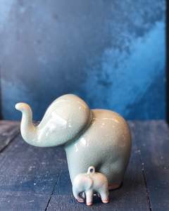 Decoration: Jade Celadon Elephant