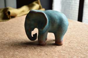 Turquoise Elephant S | Earthy Details | Matte