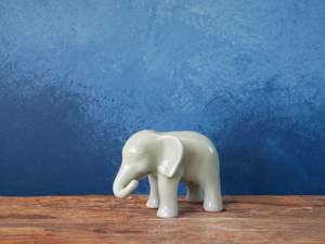Decoration: Green celadon Elephant - III